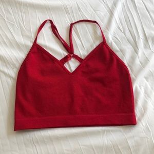 Red Crop Top